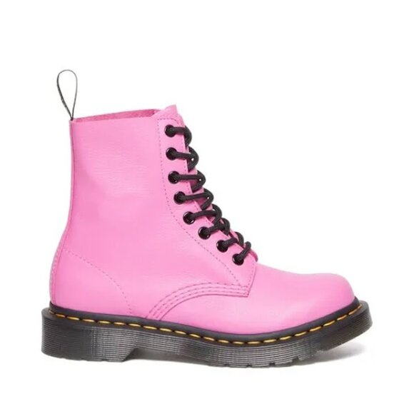 Dr. Martens boots Size 7 Pink Pascal Virginia Leather Boots 1460 women’s NW - Picture 4 of 16